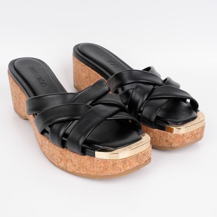 Size 37 - Jimmy Choo Criss Cross Wedges-Hover-Image