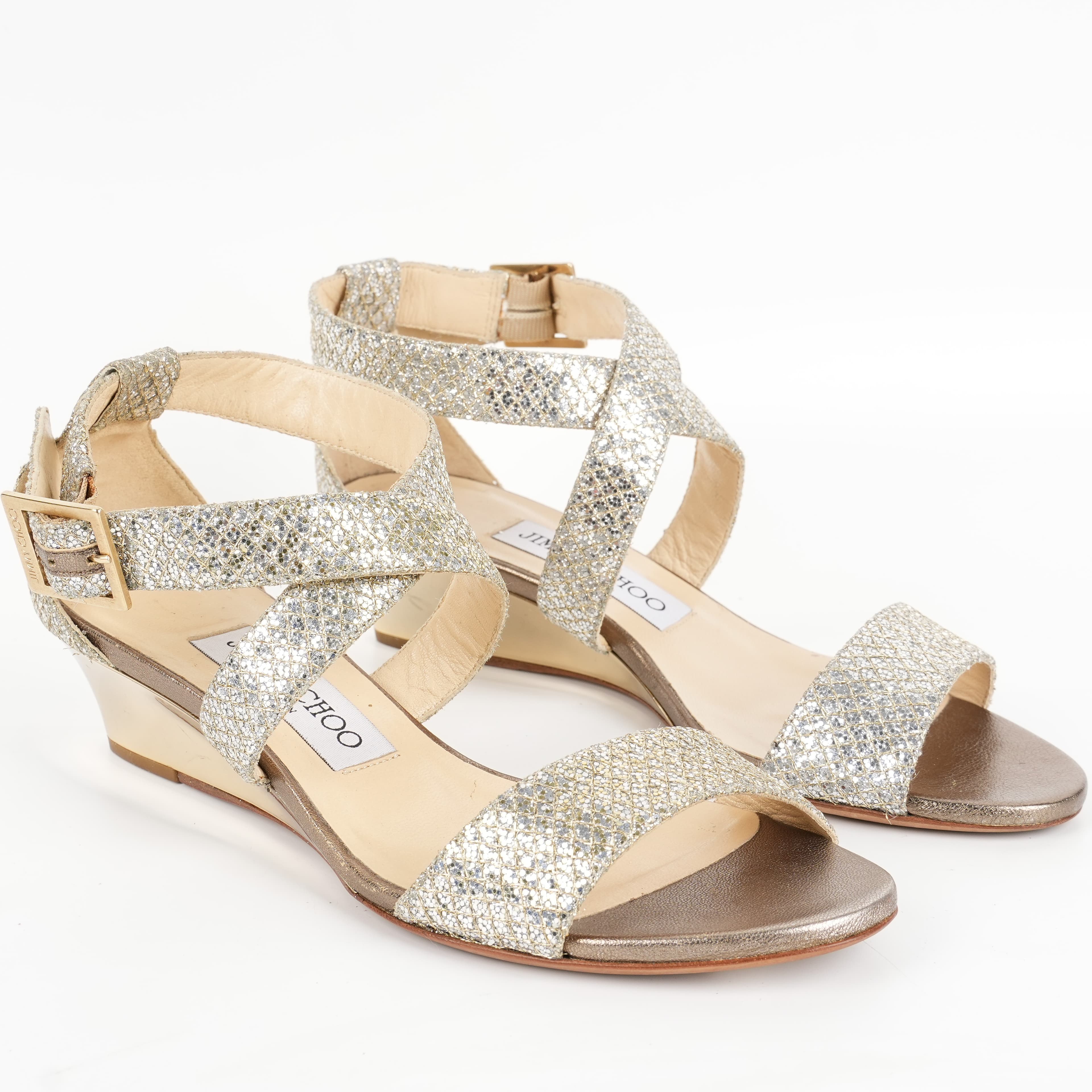 Size 35.5 - Jimmy Choo Glitter Heels