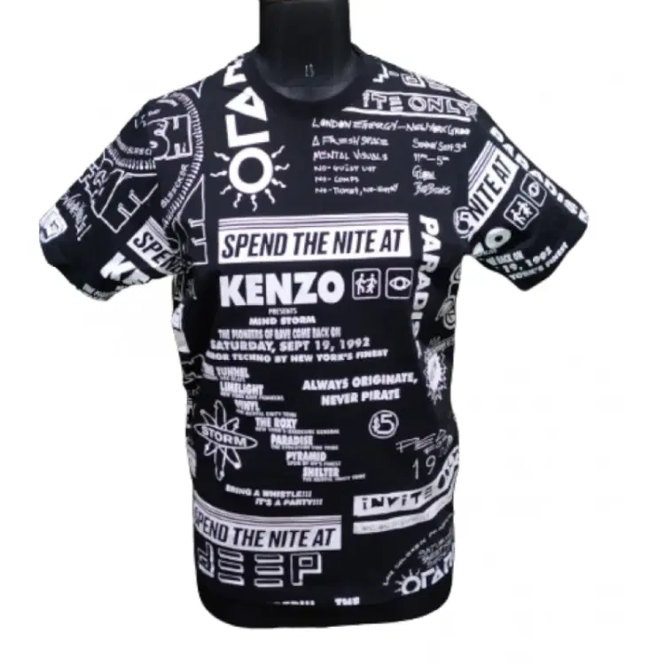 Kenzo Black Bold Flyers T-Shirt-Hover-Image