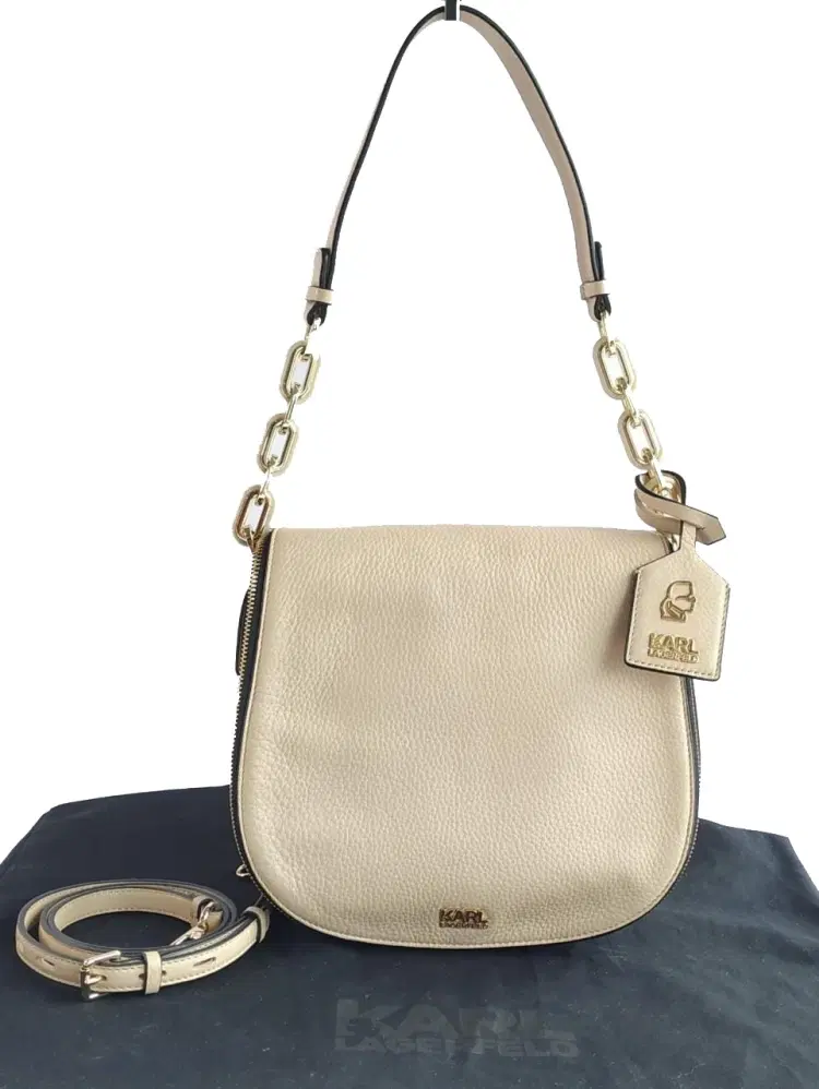 Karl Lagerfeld K/Grainy Satchel-Hover-Image