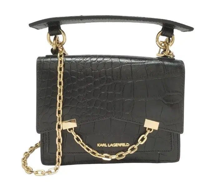 Karl Lagerfield Seven Croco Shoulder Bag