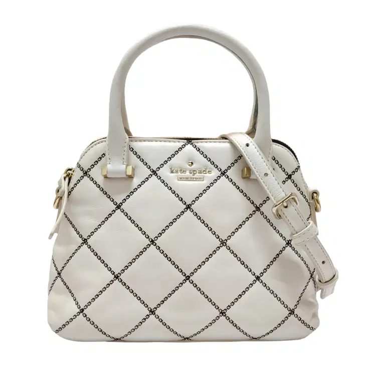 Kate Spade White Quilted Emerson Place Maise Shoulder Crossbody Bag-Hover-Image