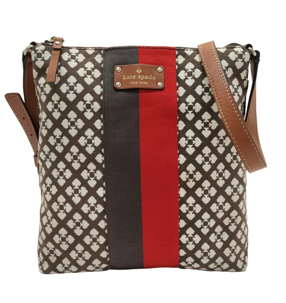 Kate Spade Victornia Multicolor Canvas Crossbody Bag