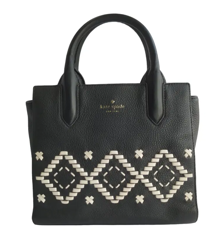 Kate Spade Flynn Street Small Meriwether Black Leather Satchel-Hover-Image