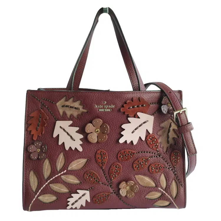 Kate Spade So Foxy Fall Scene Sam Leaves Applique Satchel-Hover-Image