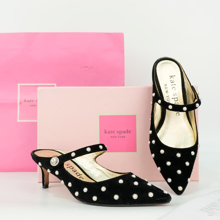 Size 36.5 - Kate Spade Marisol Pearl Heeled Pumps-Hover-Image