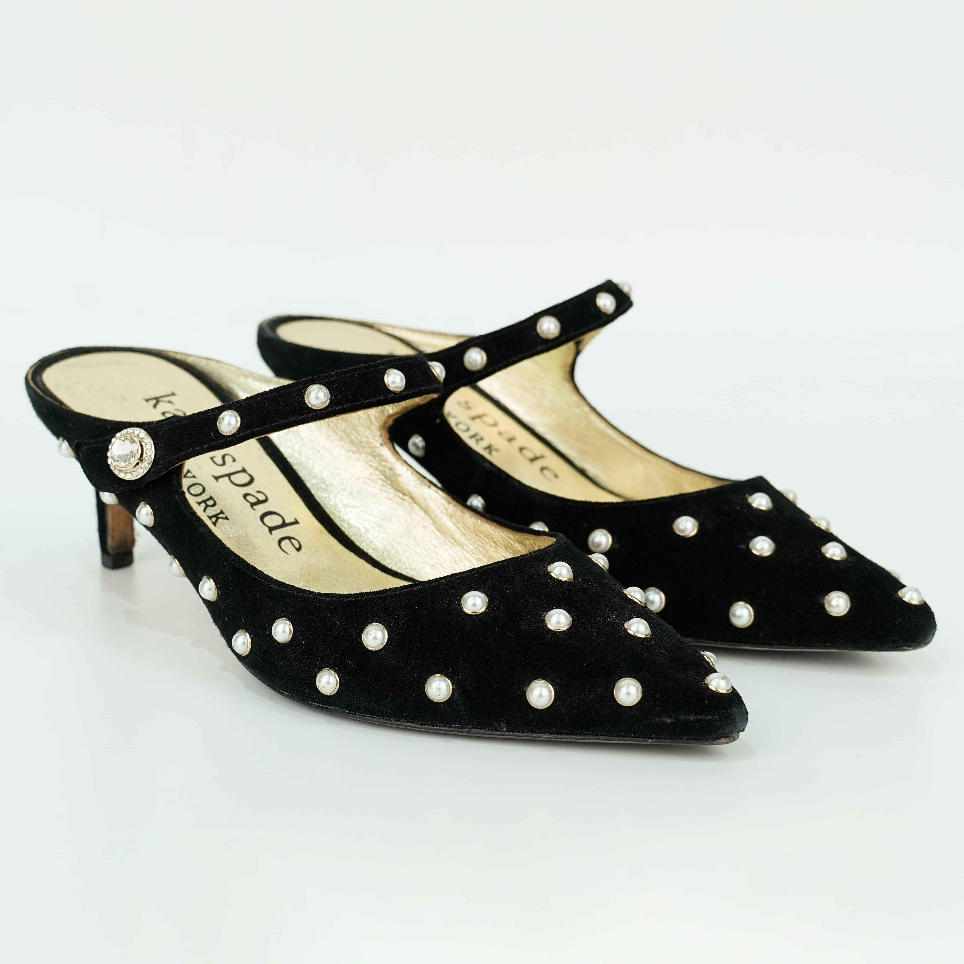 Size 36.5 - Kate Spade Marisol Pearl Heeled Pumps