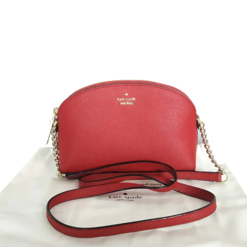 Kate Spade Hilli Red Saffiano Leather Small Crossbody Bag