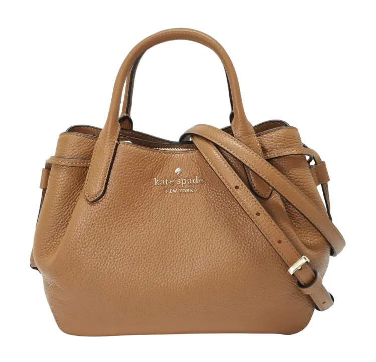 Kate Spade Dumpling Small Gingerbread Leather Crossbody Satchel-Hover-Image