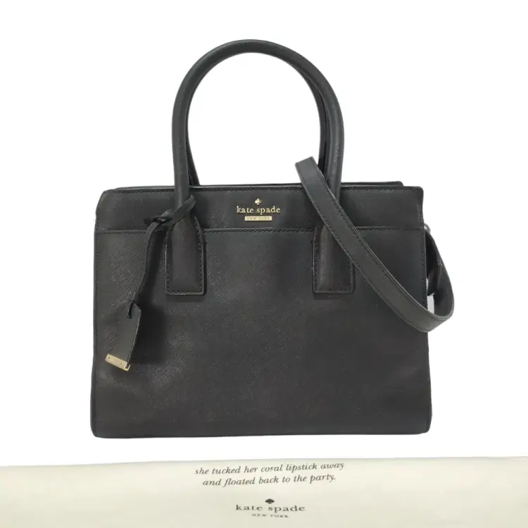 Kate Spade Black Leather Bag-Hover-Image