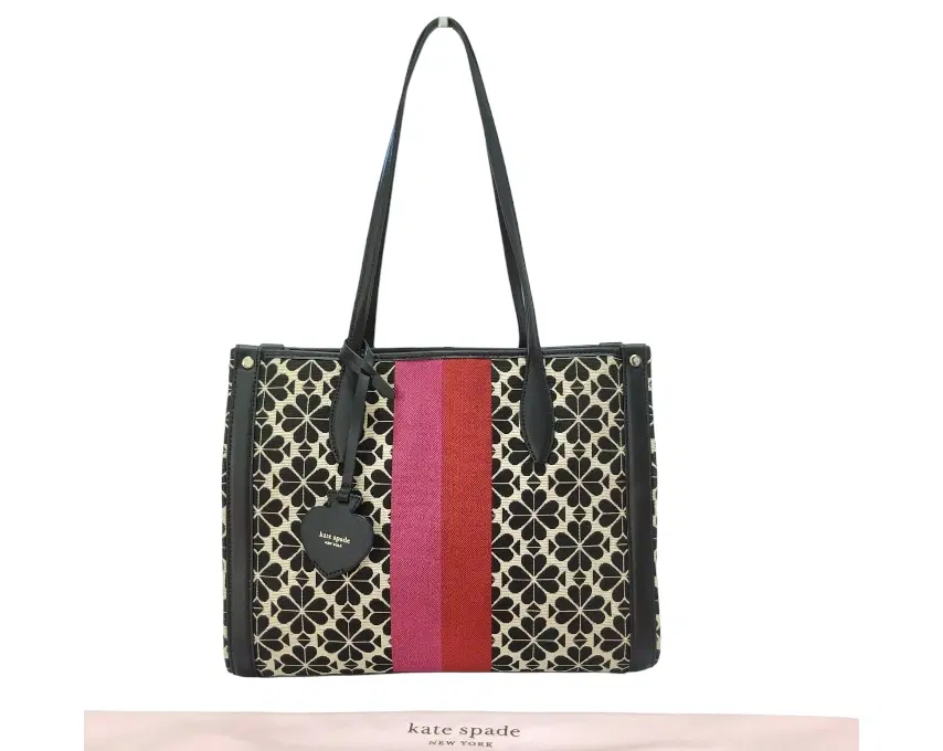 Kate Spade Flower Jacquard Stripe Market Medium Tote