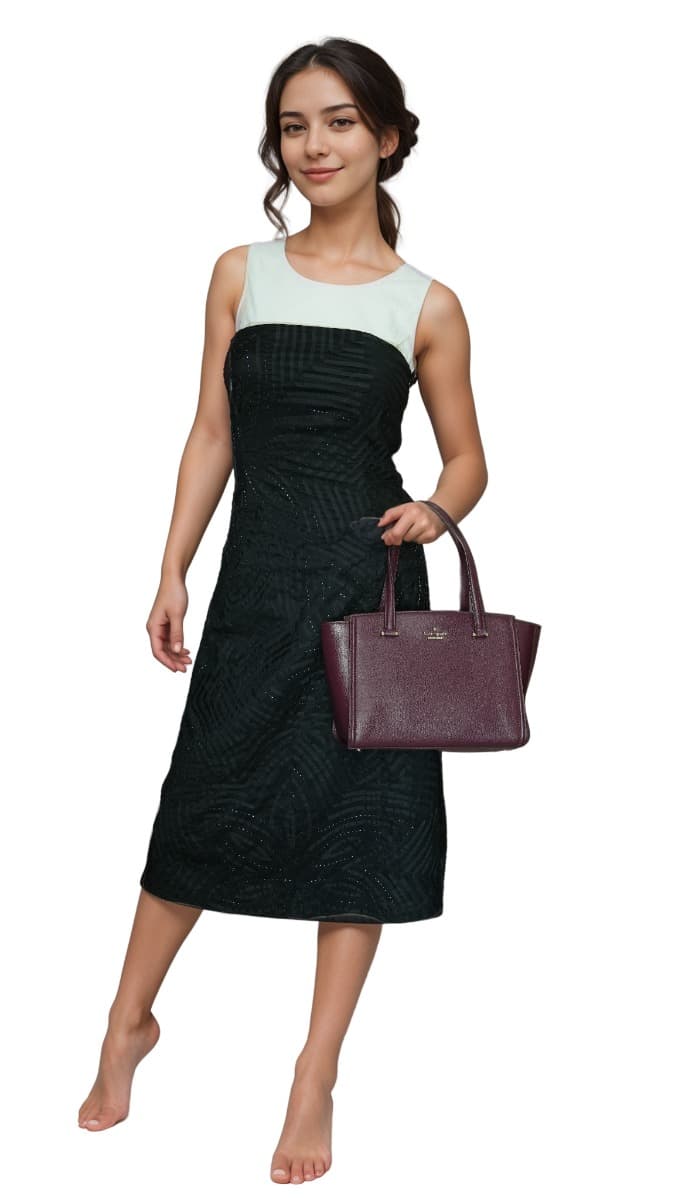 Kate Spade Patterson Drive Small Geraldine Satchel Bag In A Burgundy-Hover-Image