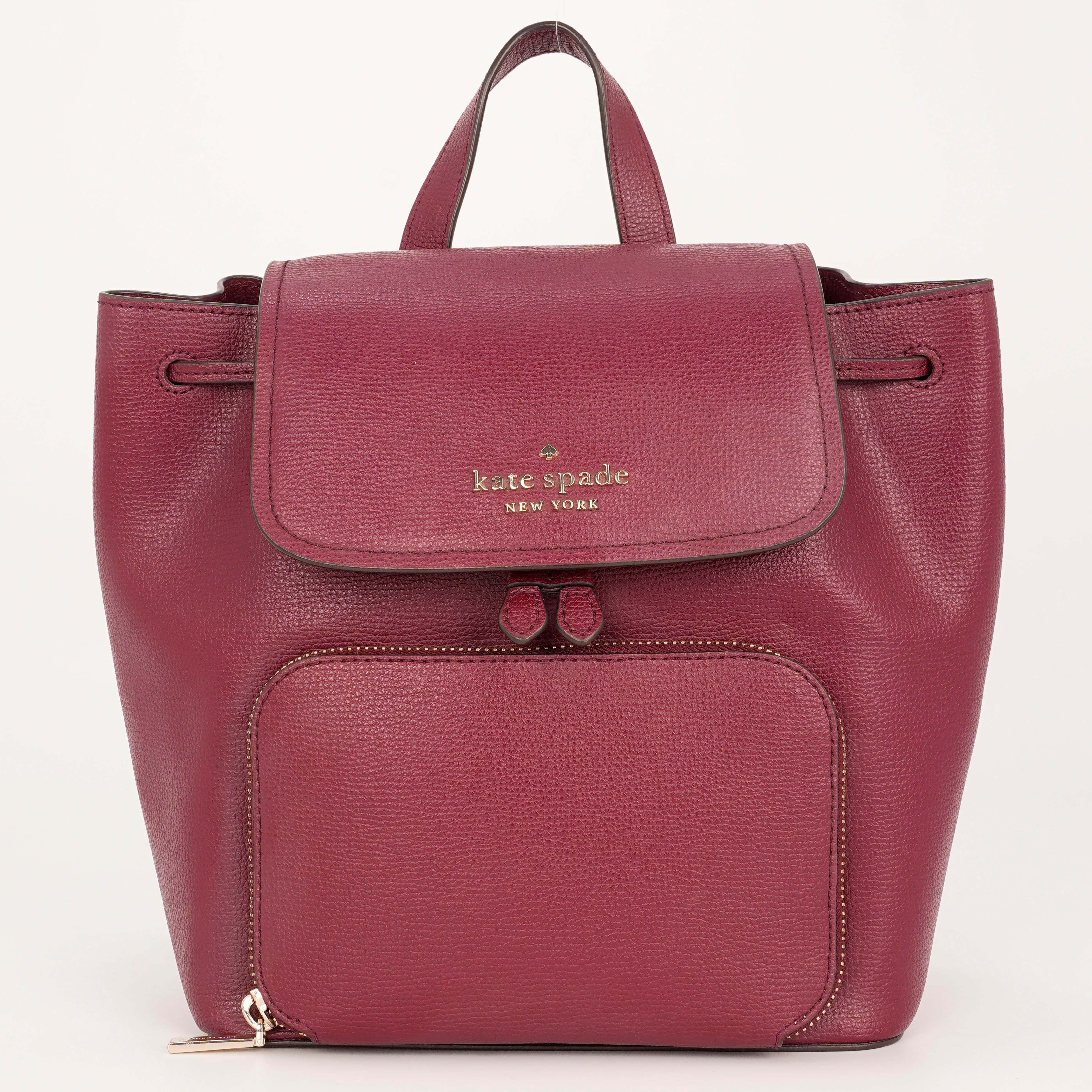 Kate Spade New York Darcy Flap Burgundy Backpack