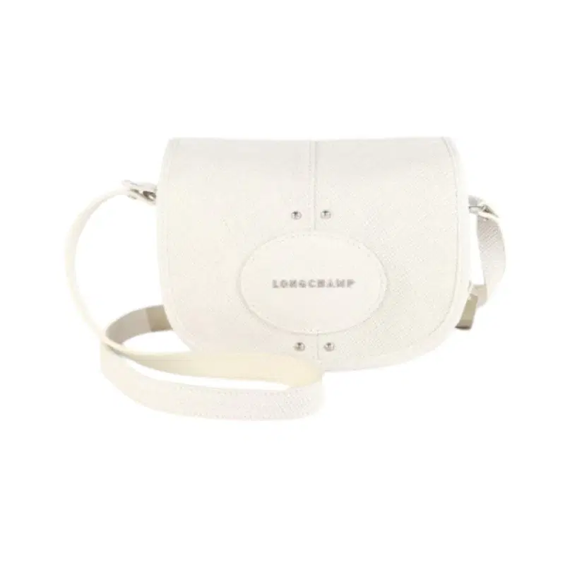 Longchamp Quadri Crossbody Bag w/Flap, Ecru