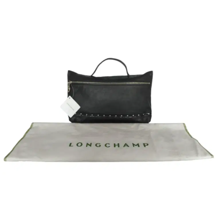 Longchamp Rock le Pliage Cuir Foldable Leather Clutch-Hover-Image