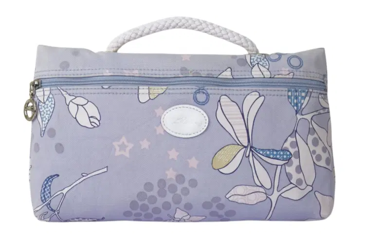 Longchamp Grey Printed Handbag-Hover-Image