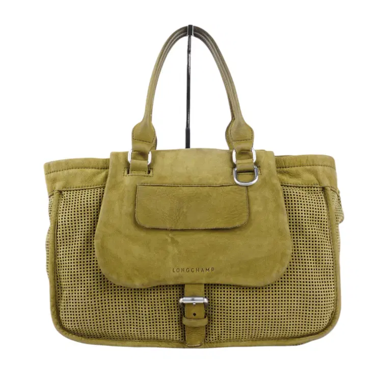 Longchamp Balzane Waffle Perforated Suede Leather-Hover-Image