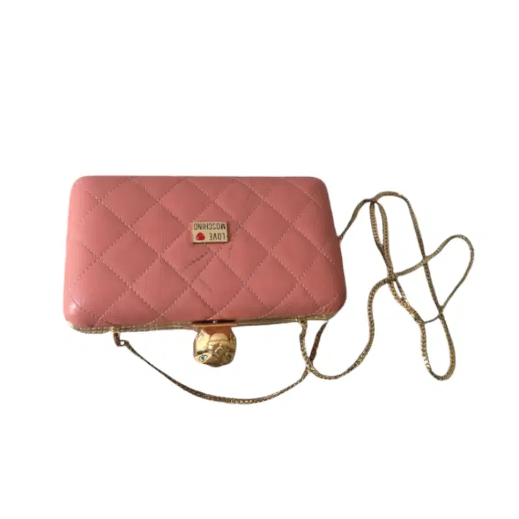 Moschino Quilted Clutch With Strap-Hover-Image