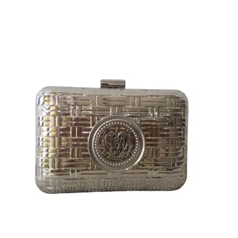 Moschino Metallic Clutch with Chain