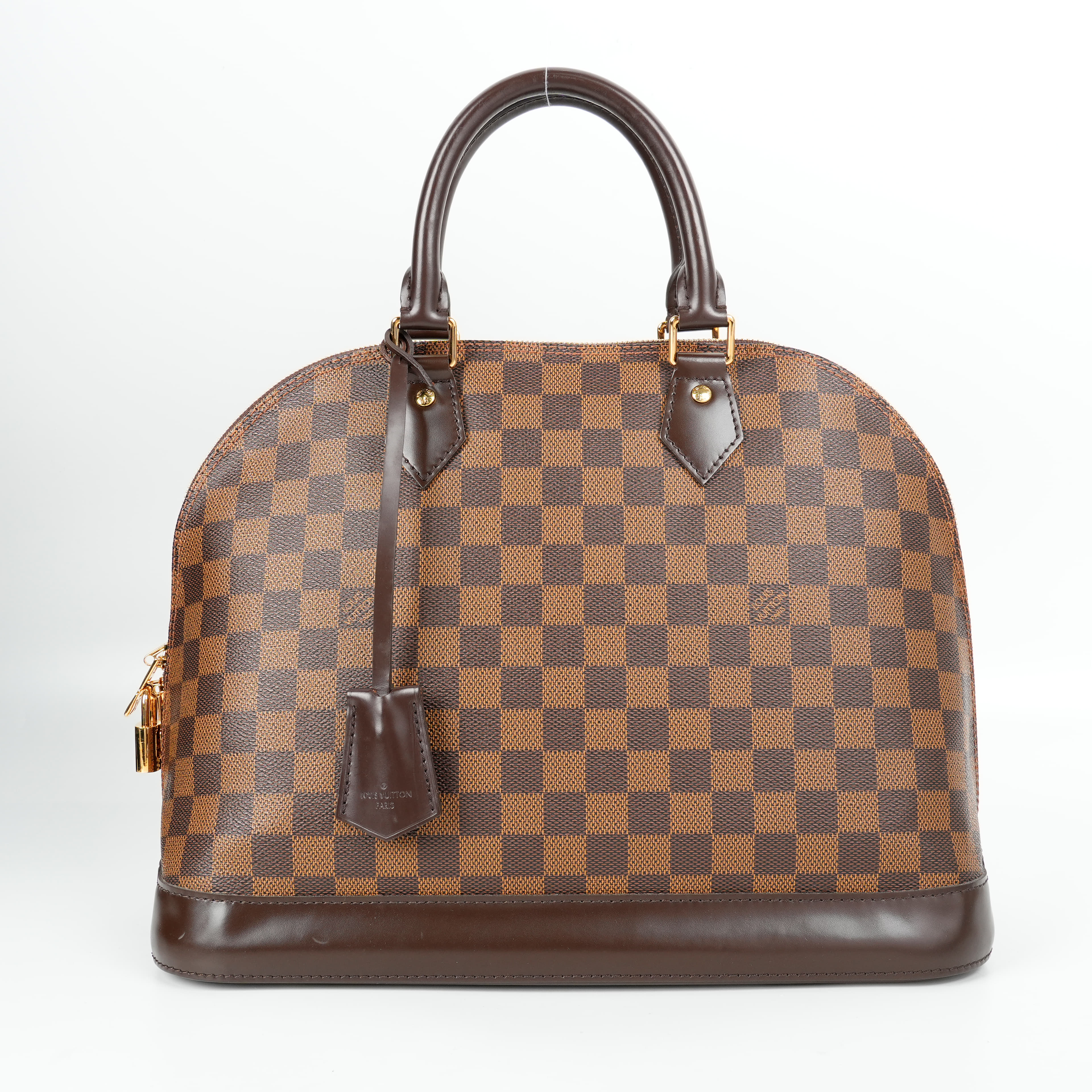 Louis Vuitton Alma MM Damier Ebene Handbag