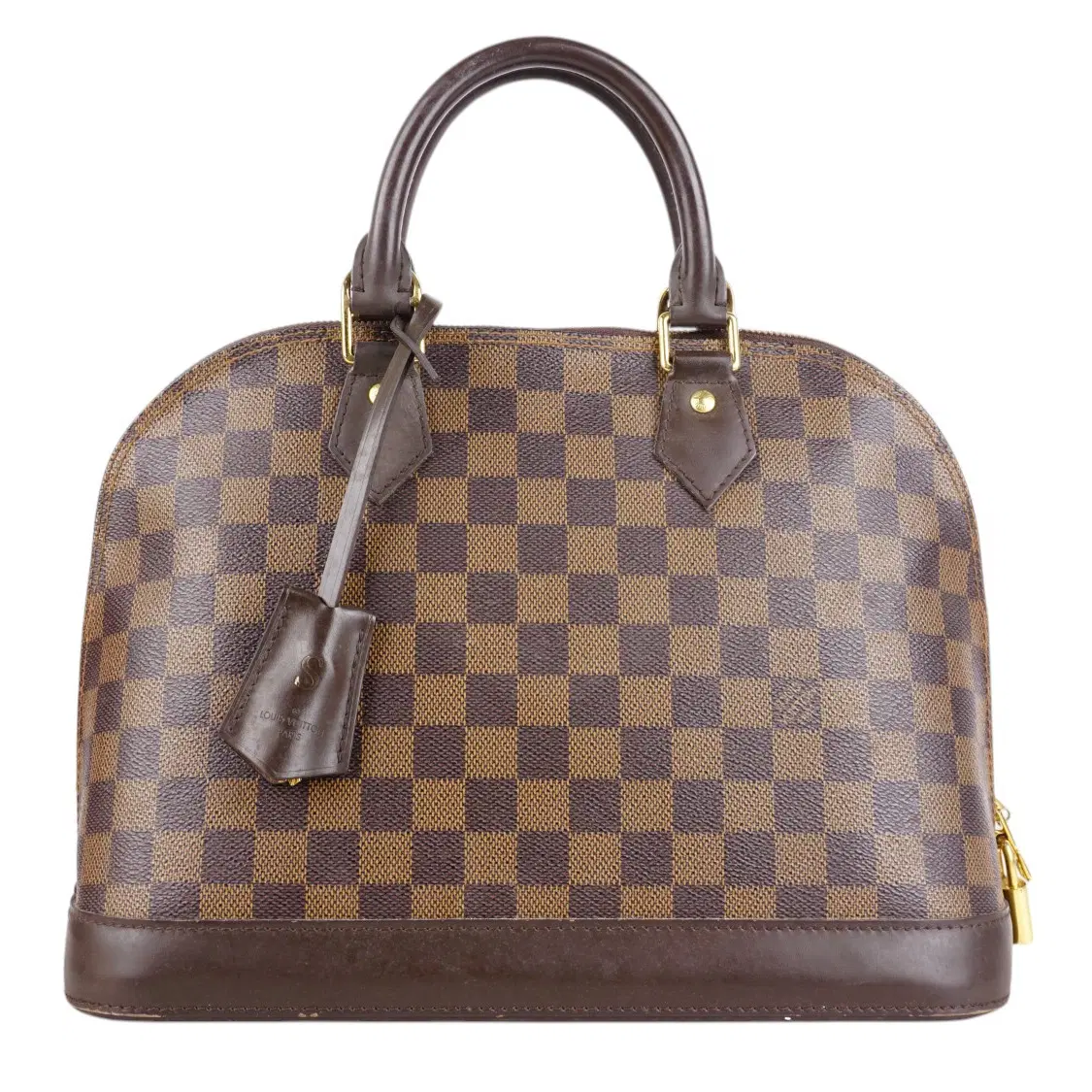 Louis Vuitton Alma PM Damier Ebene Canvas Handbag