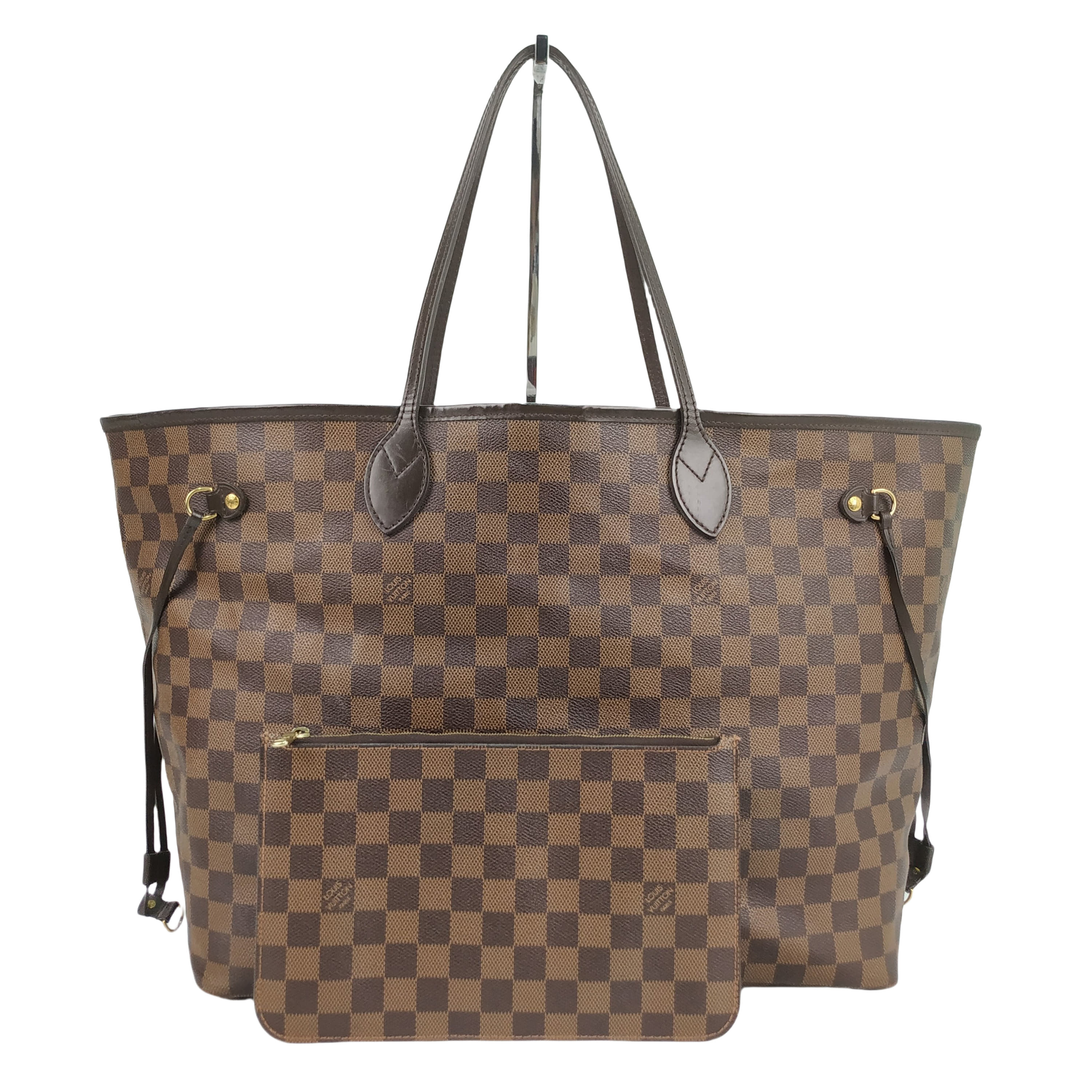 Louis Vuitton Damier Ebene Neverfull GM Shoulder Bag