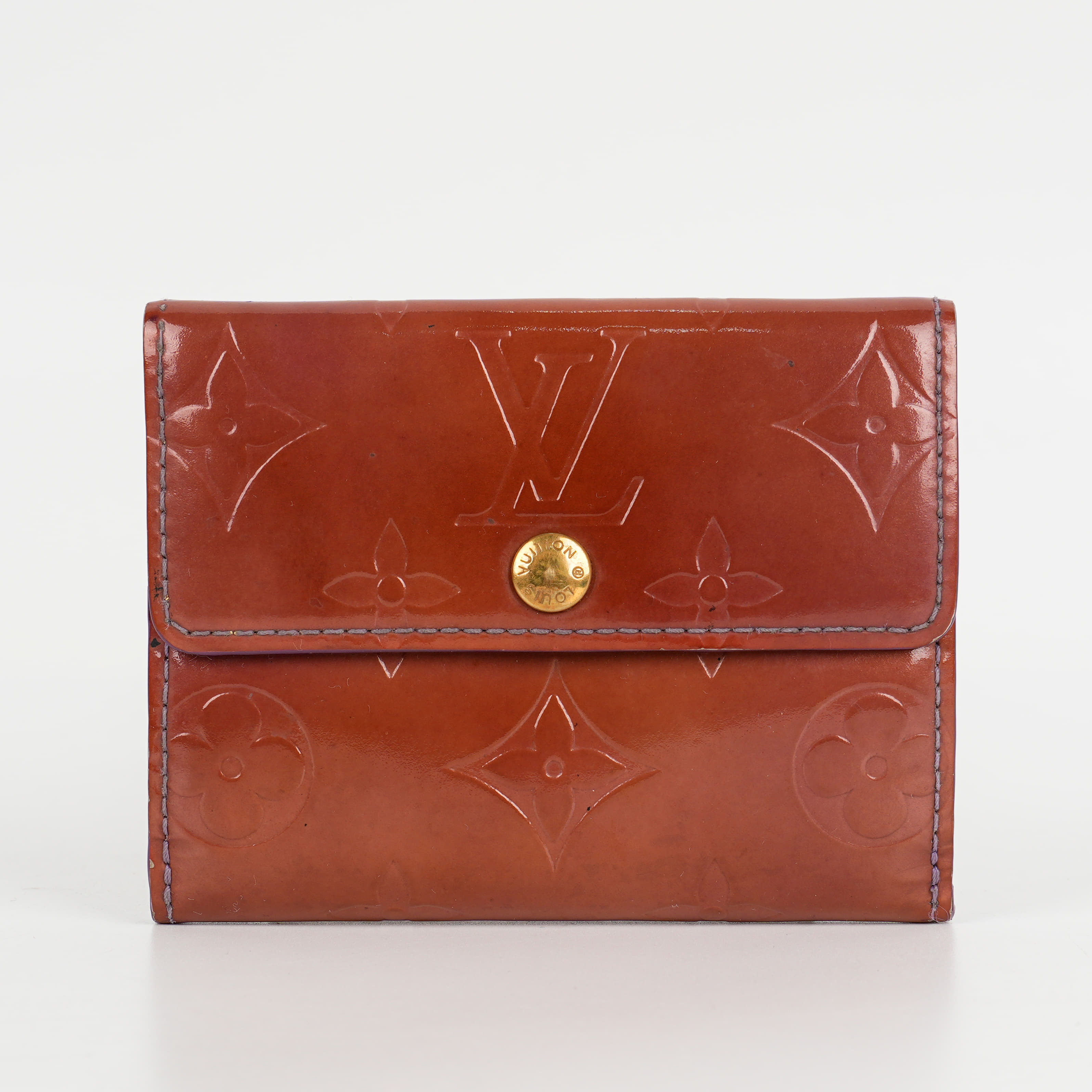 Louis Vuitton Vernis Patent Leather Double Snap Wallet
