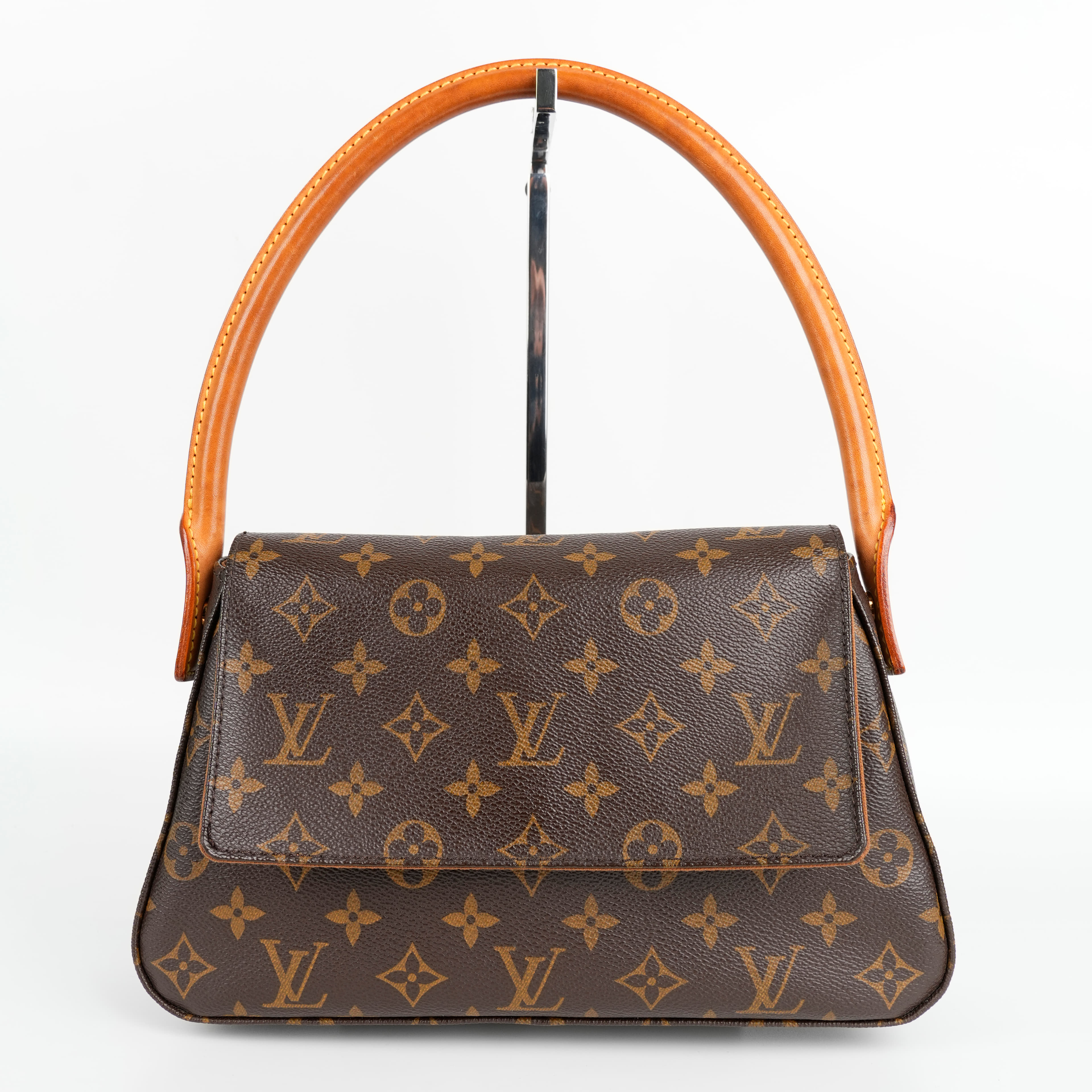 Louis Vuitton Monogram Canvas Looping Brown Shoulder Bag