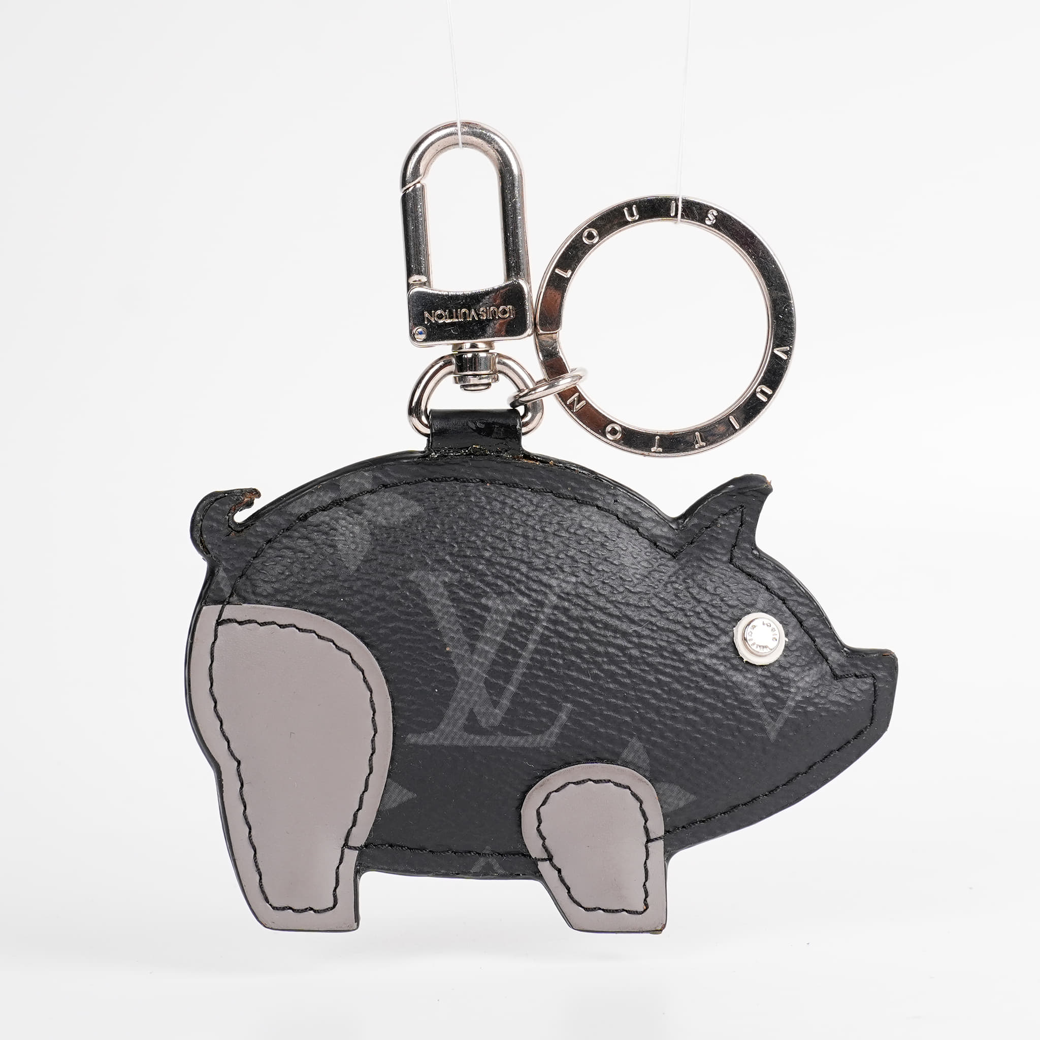 Louis Vuitton Monogram Eclipse Pig Bag Charm