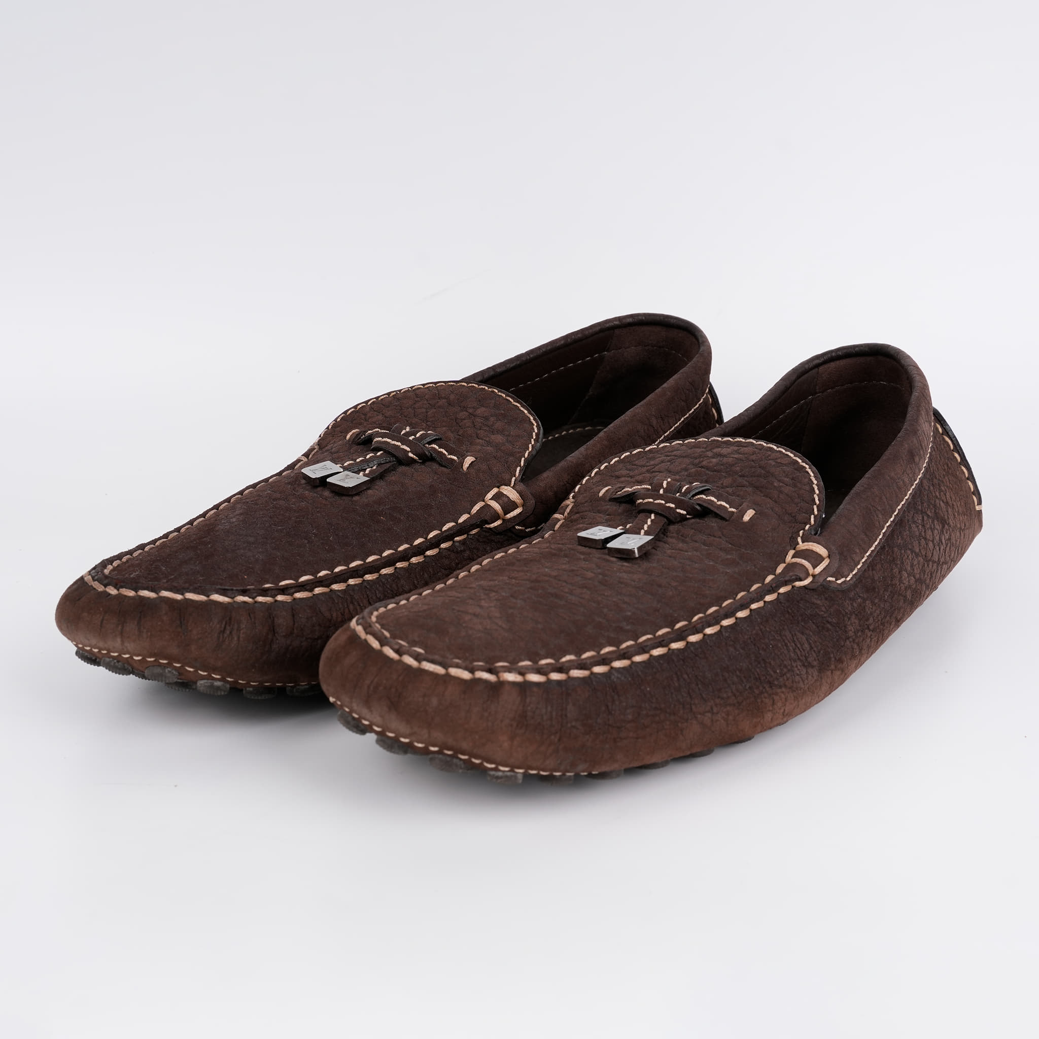 Louis Vuitton Brown Leather Monza Moccasin