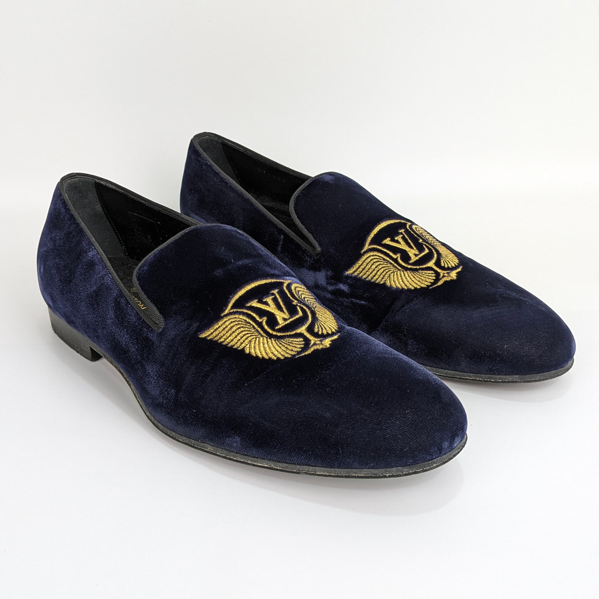 UK 6 - Louis Vuitton Slipper Auteuil Velvet Shoes