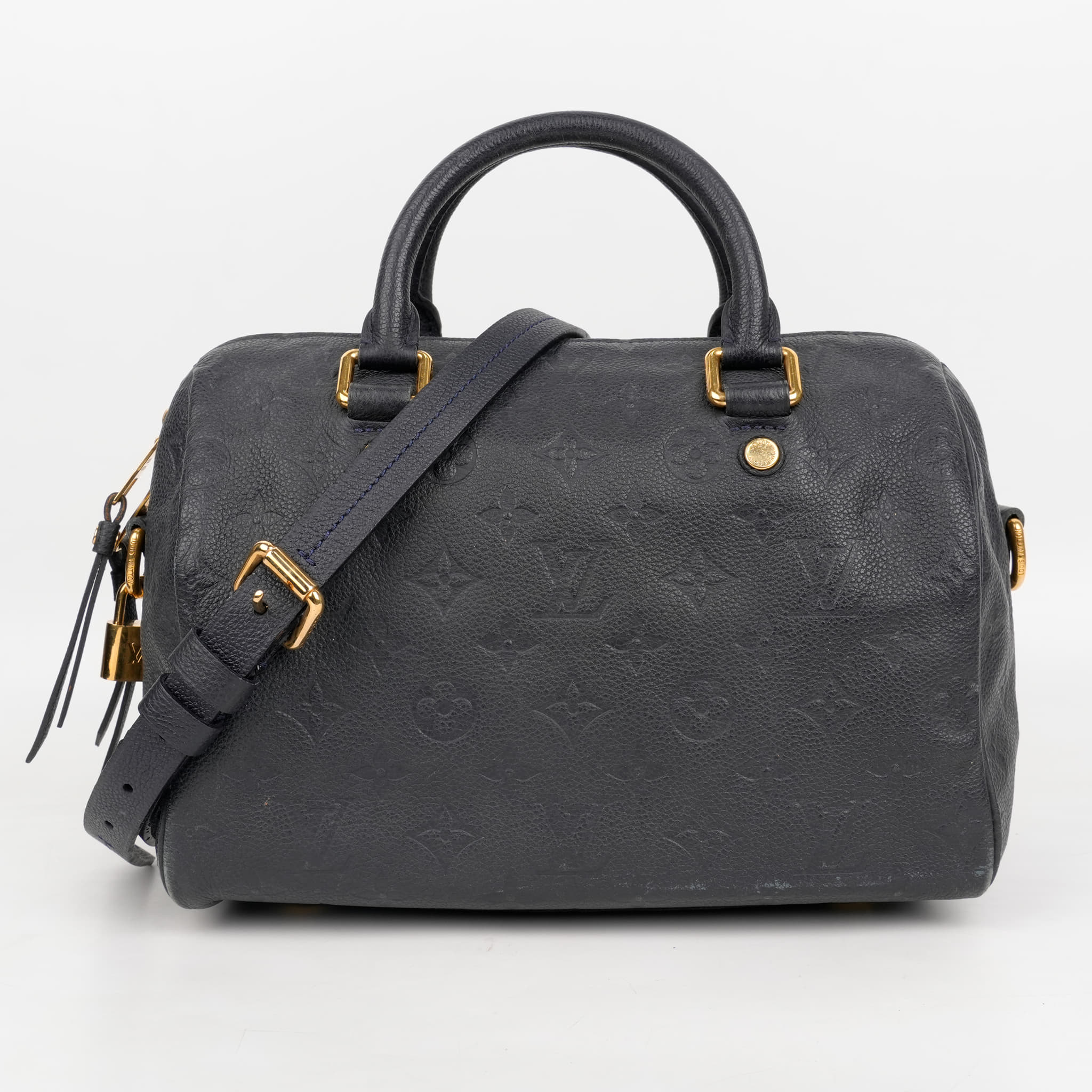 Louis Vuitton Speedy Bandoulière Handbag Monogram Empreinte Leather