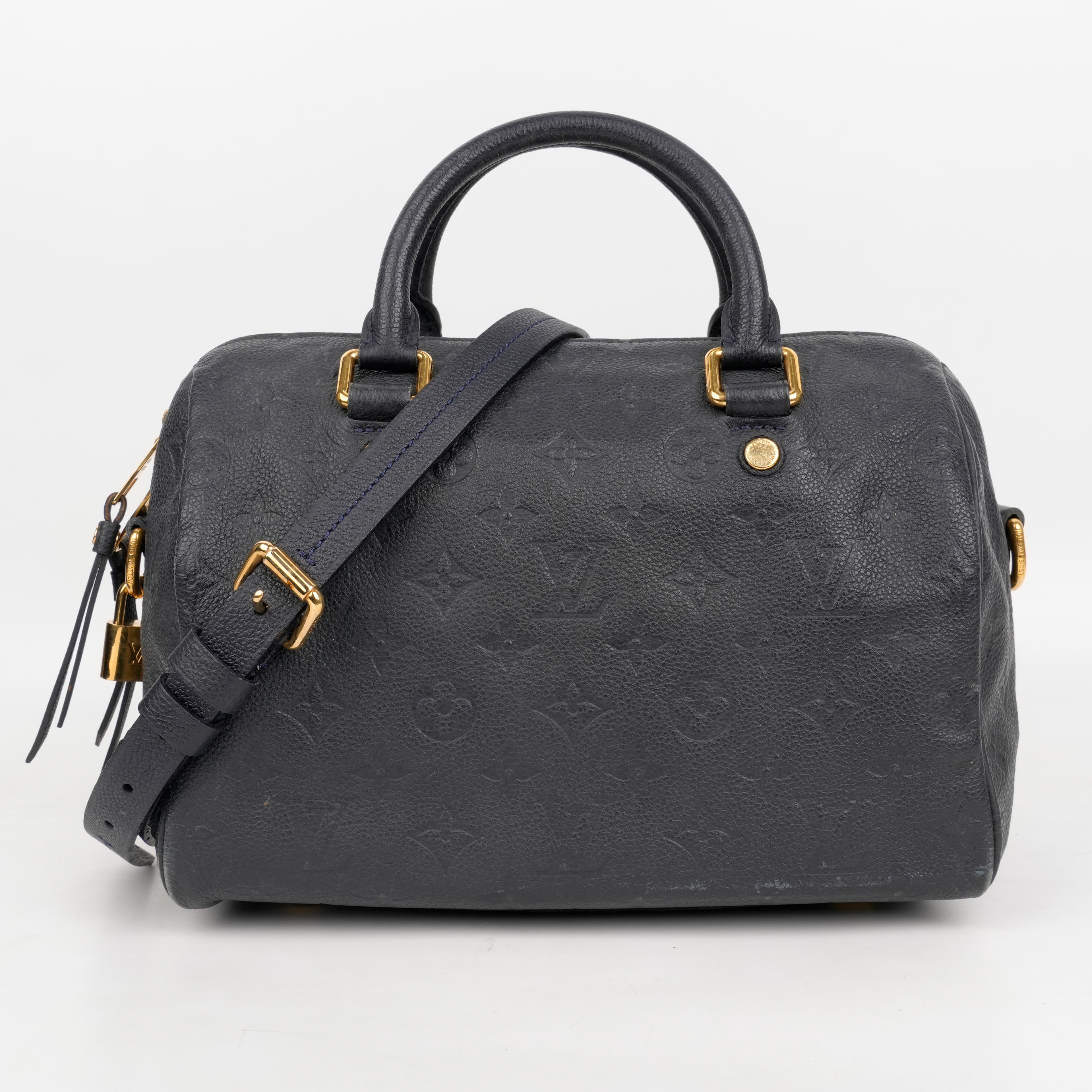 Louis Vuitton Speedy Bandoulière Handbag Monogram Empreinte Leather
