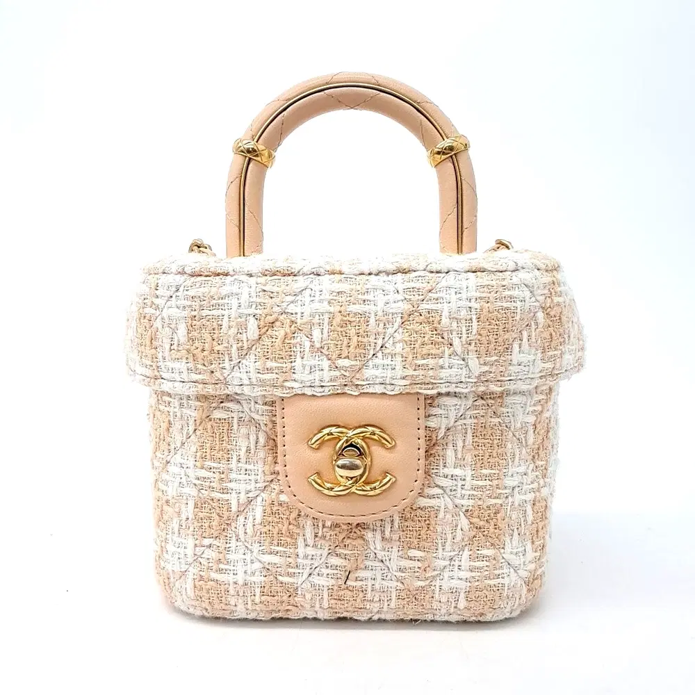Chanel tweed top-handle tote and shoulder bag