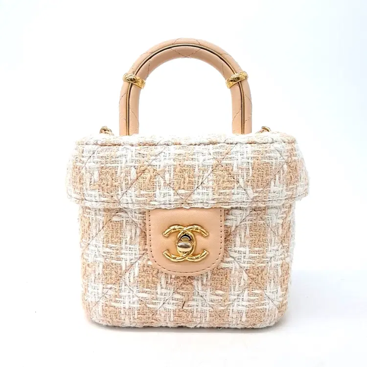 Chanel tweed top-handle tote and shoulder bag-Hover-Image