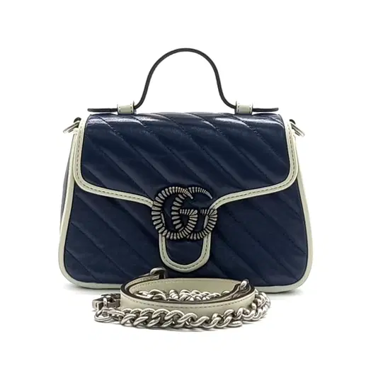 Gucci GG Marmont Mini Top Handle Bag (583571)-Hover-Image