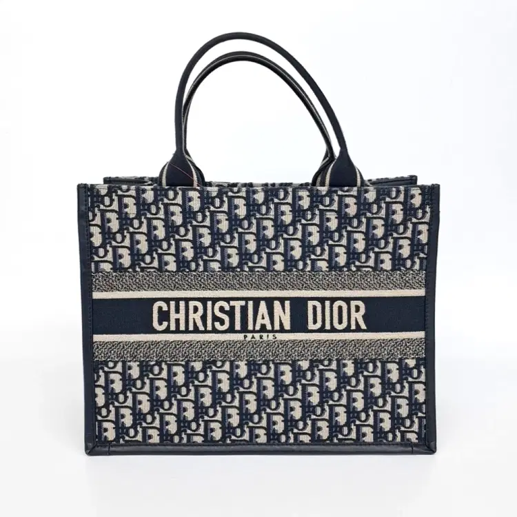 Christian Dior Oblique Book Tote Bag Medium M1324-Hover-Image