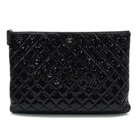 Chanel Patent Clutch Large