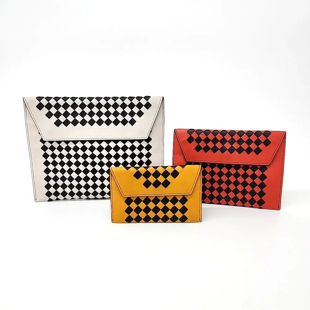 Bottega Veneta Three-Color Pouch Set