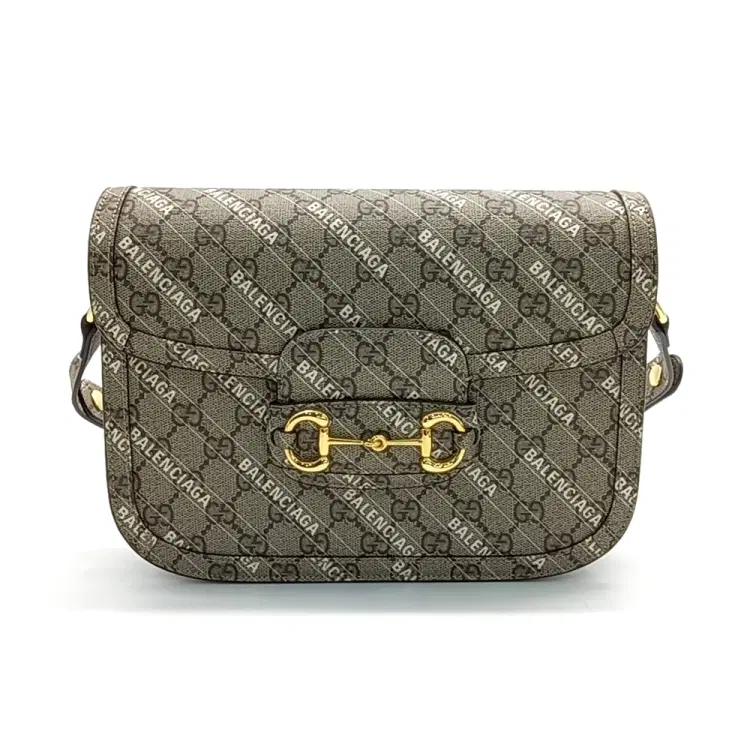 Gucci X Balenciaga Hacker Project 1955 Horsebit Shoulder Bag (602204)-Hover-Image