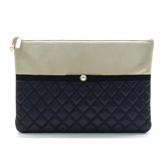 Chanel Pearl Decor Clutch Large