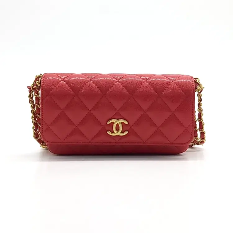 Chanel Caviar Double Chain Crossbody Bag-Hover-Image