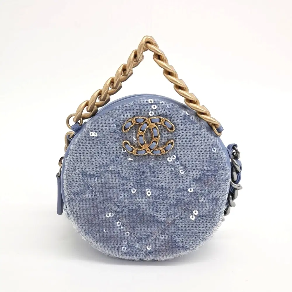Chanel Sequin 19 Round Mini Crossbody Bag