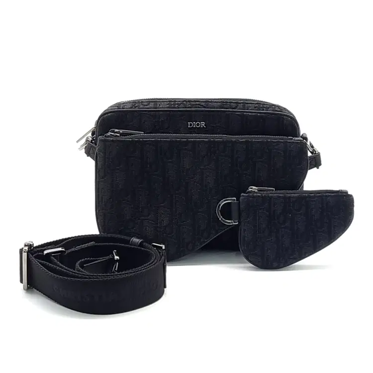 Dior Homme Oblique Triple Pouch Messenger Bag-Hover-Image