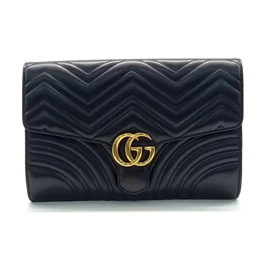 Gucci Marmont Matelassé Clutch (498079)-Hover-Image