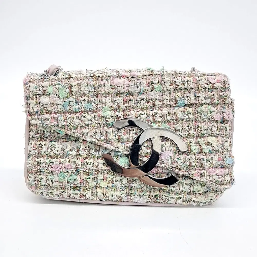 Chanel Tweed Chain Shoulder Bag