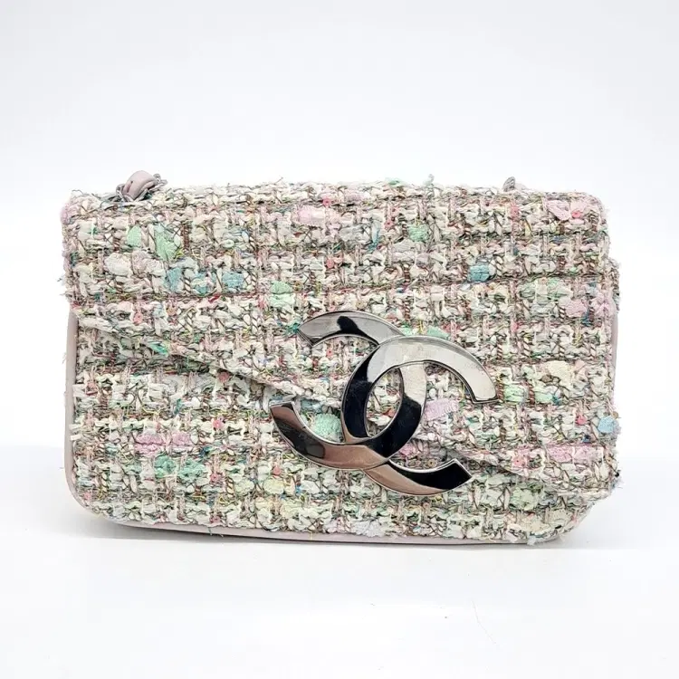 Chanel Tweed Chain Shoulder Bag-Hover-Image