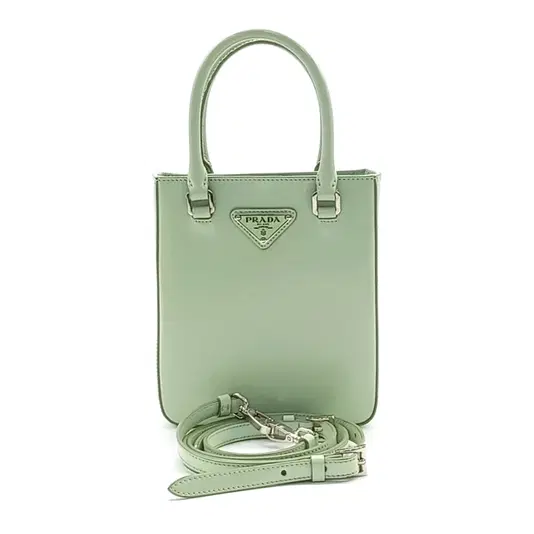 Prada Brushed Tote & Shoulder Bag