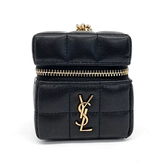 Saint Laurent Cassandra Matelassé Carré Mini Cube-Hover-Image