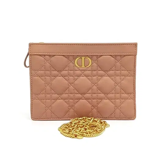 Christian Dior Caro Chain Zip Pouch and Crossbody Bag